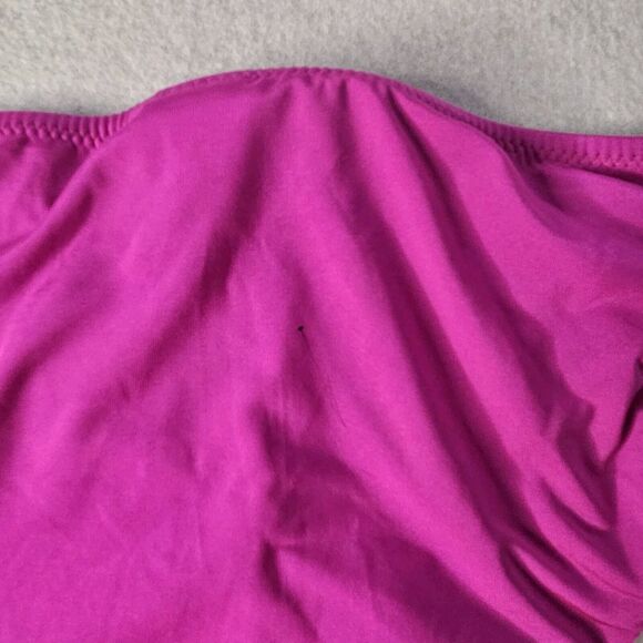 TRINA TURK Fuschia Bikini Bottom NWT Sz 12 Gold - Picture 5 of 5